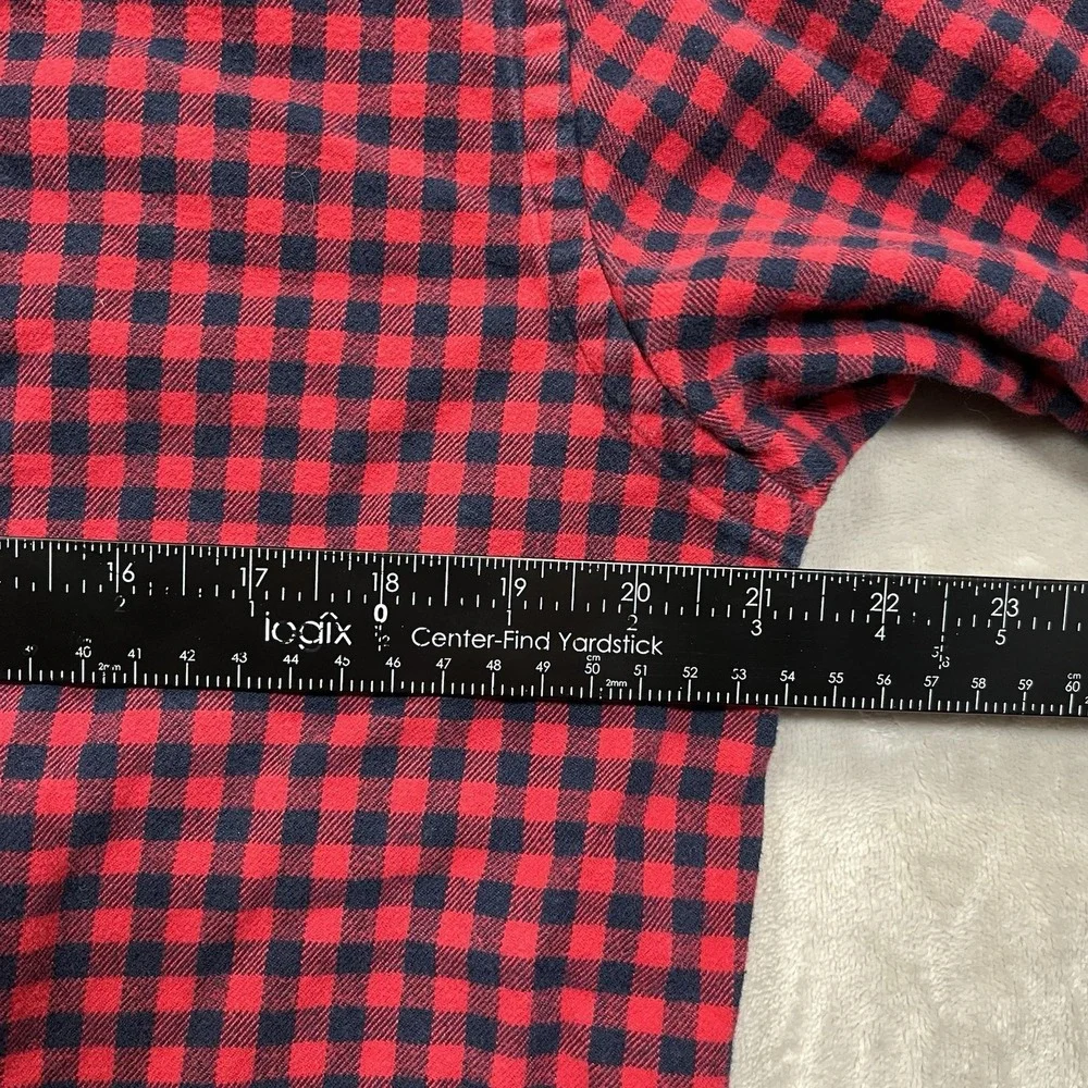 Ralph Lauren Shirt Mens Blake XL Red Flannel Check Pony Logo Button Down